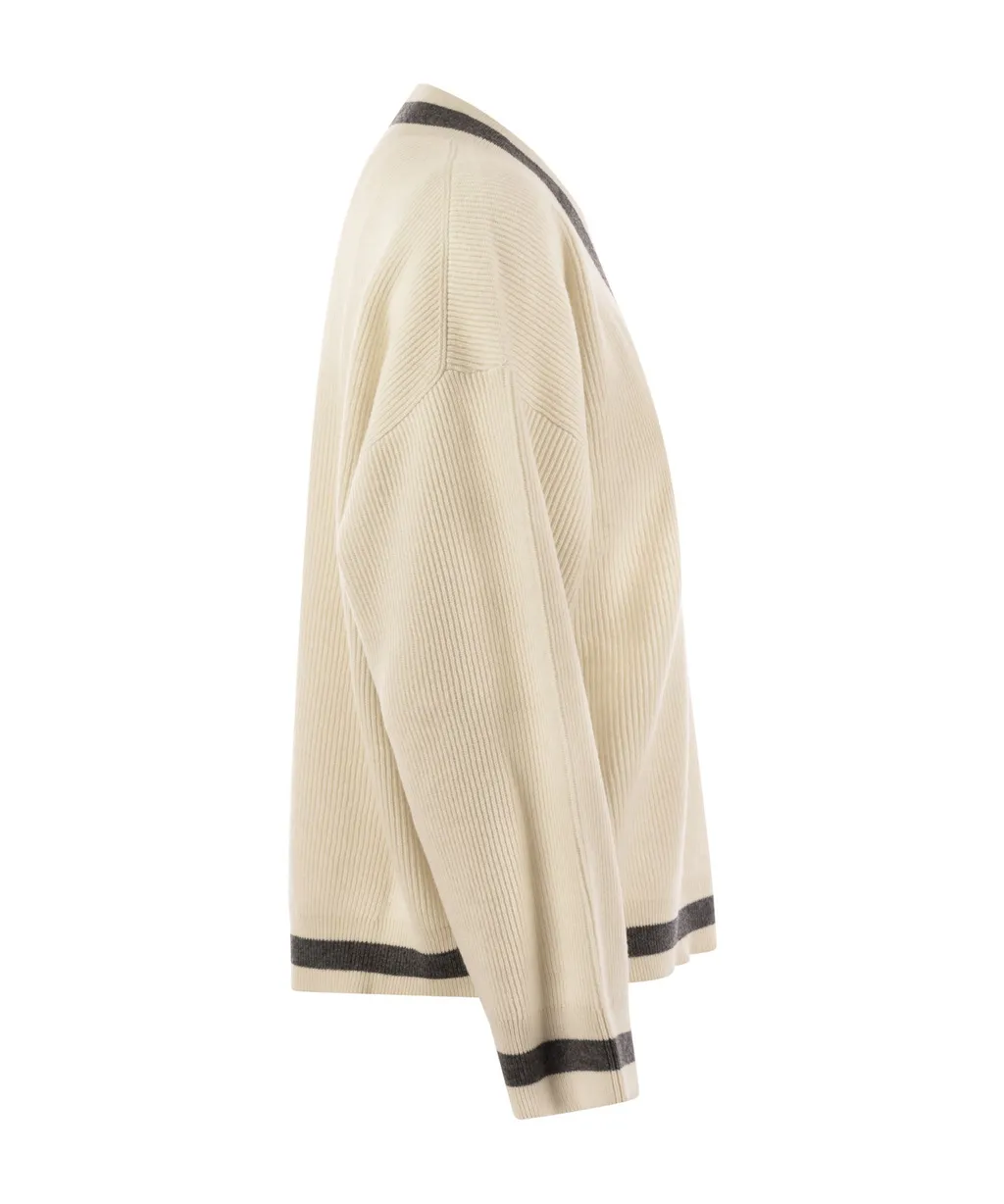 V-Neck Knitted Jumper