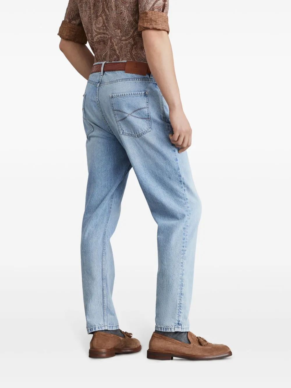 Logo-Patch Mid-Rise Jeans
