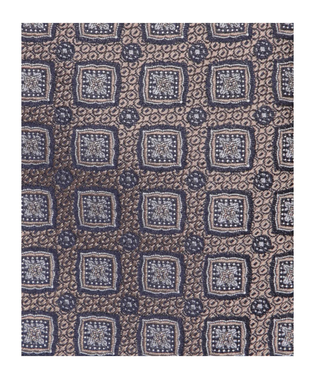 Patterned-Jacquard Pointed Tip Tie