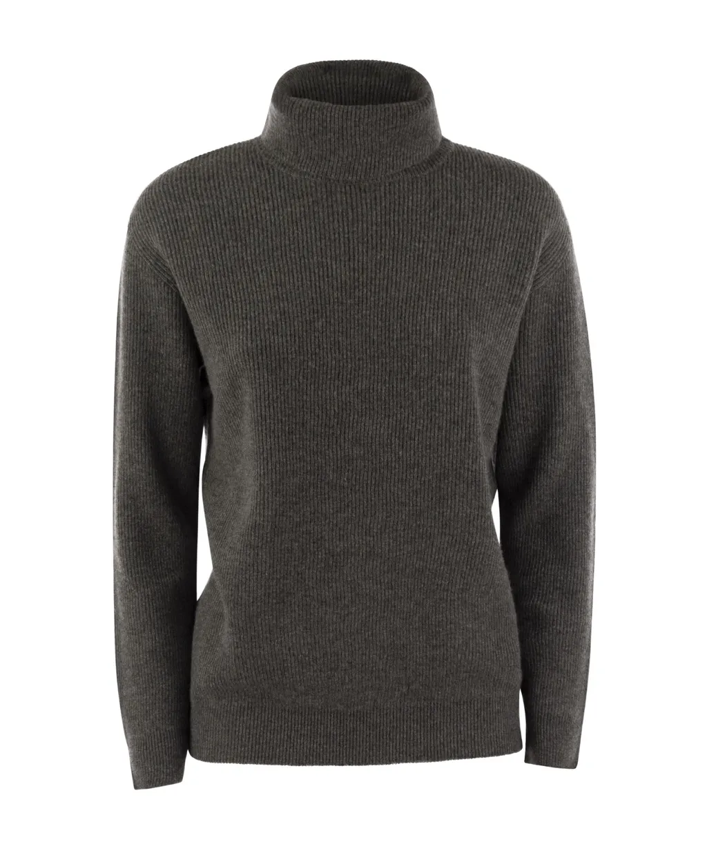 High-Necked Cashmere Sweater