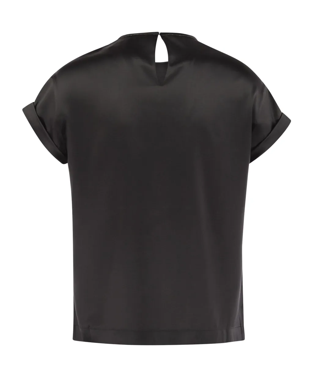 Monil Chain Satin T-Shirt