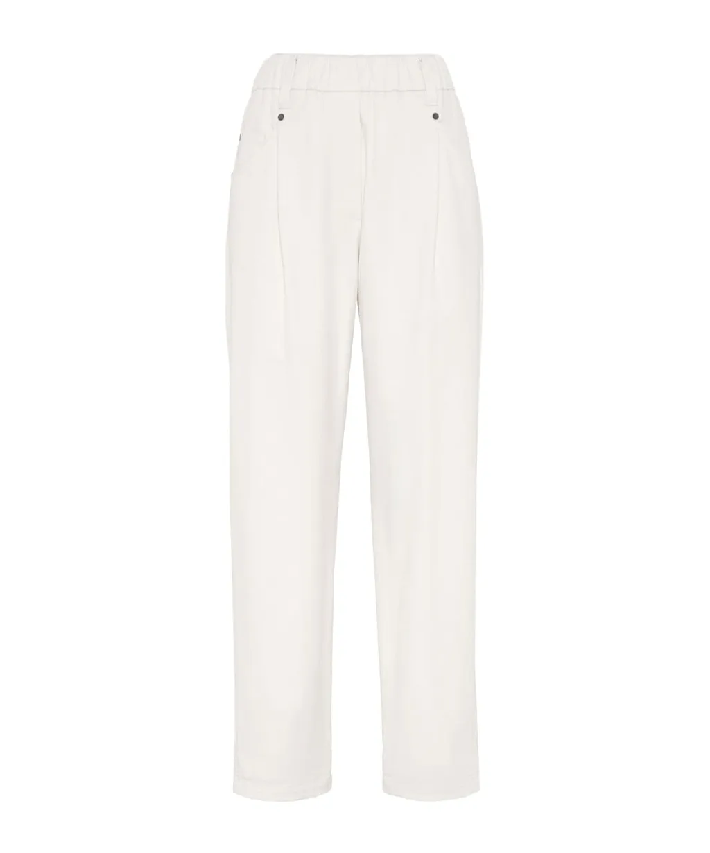 High Waist Straight Leg Trousers