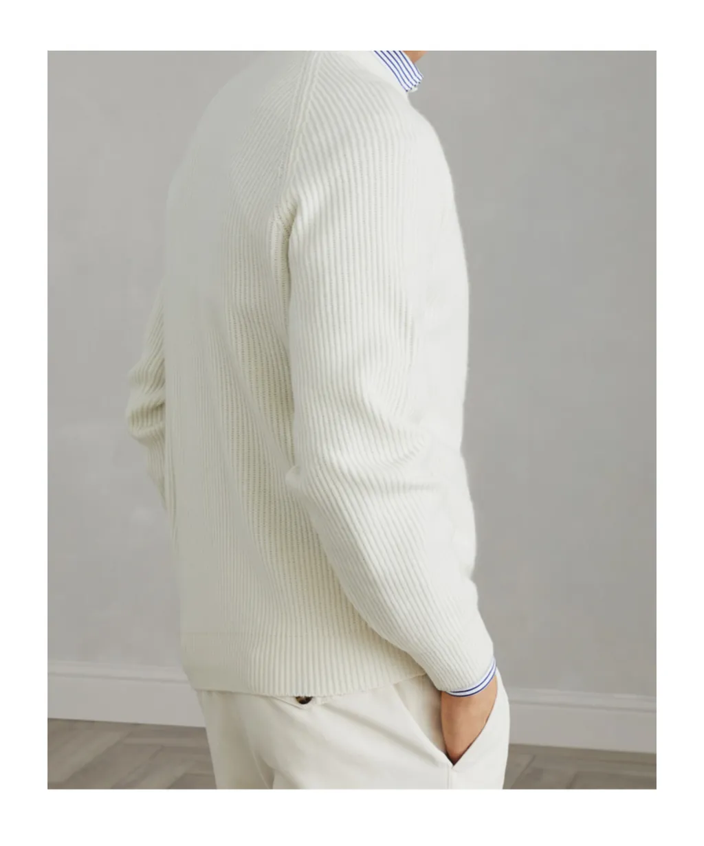 Crewneck Ribbed-Knit Jumper