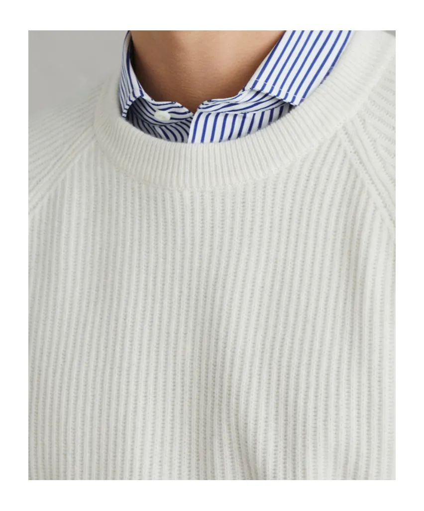 Crewneck Ribbed-Knit Jumper