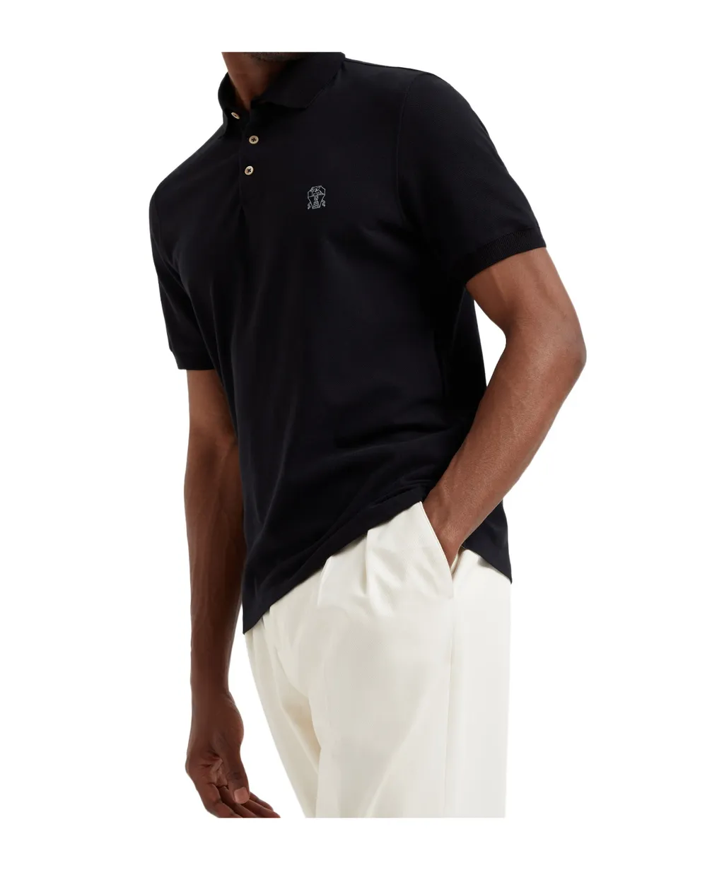 Logo Embroidered Polo Shirt
