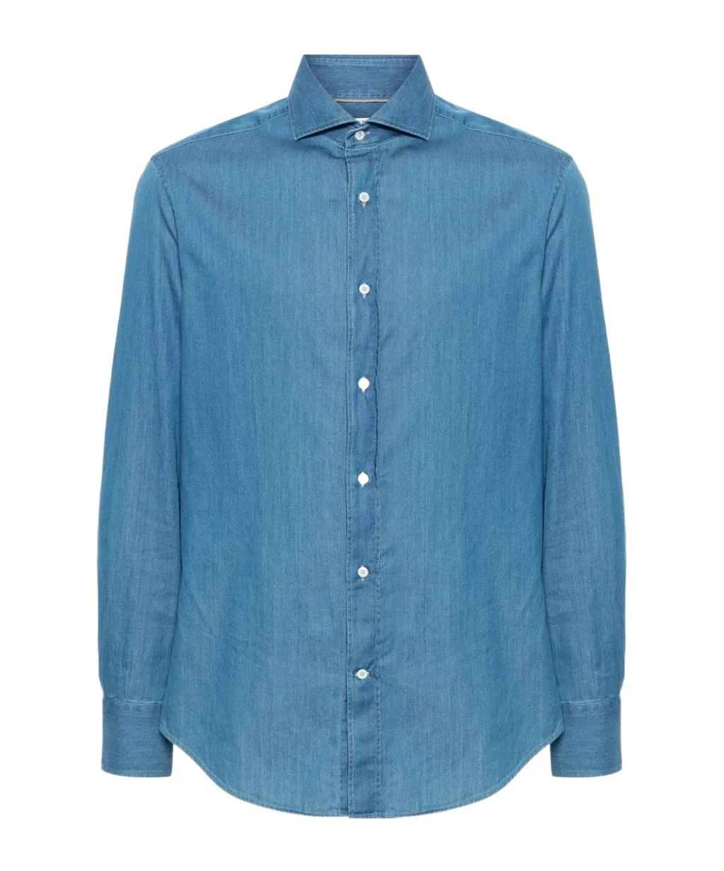 Buttoned Long-Sleeved Shirt