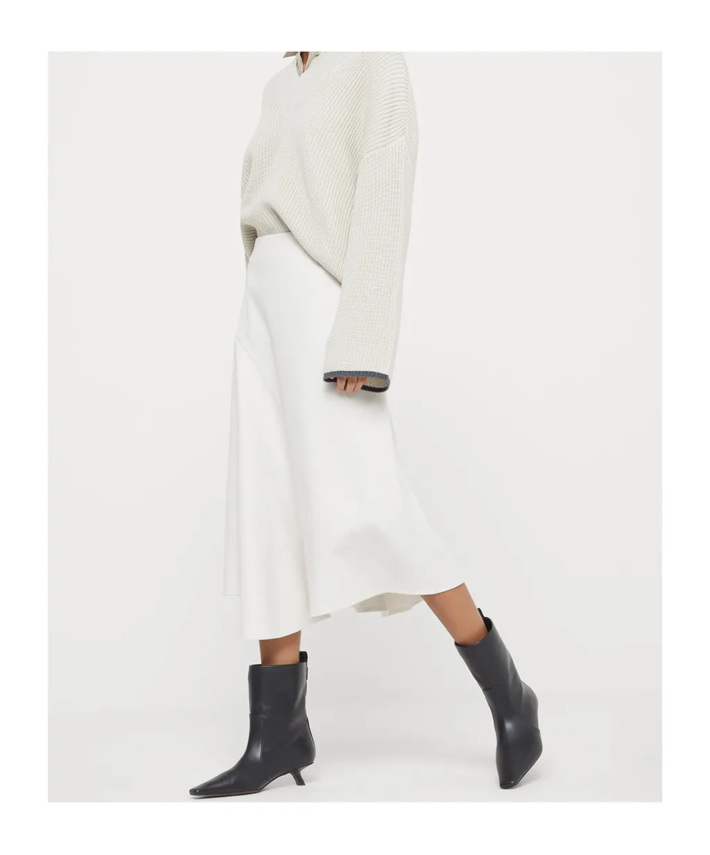 Asymmetric Midi Skirt