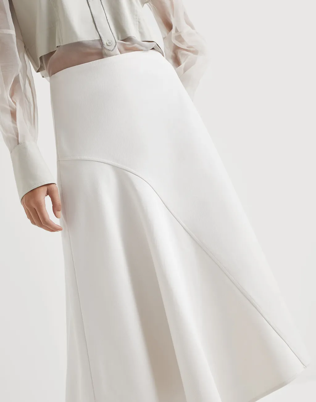 Asymmetric Midi Skirt