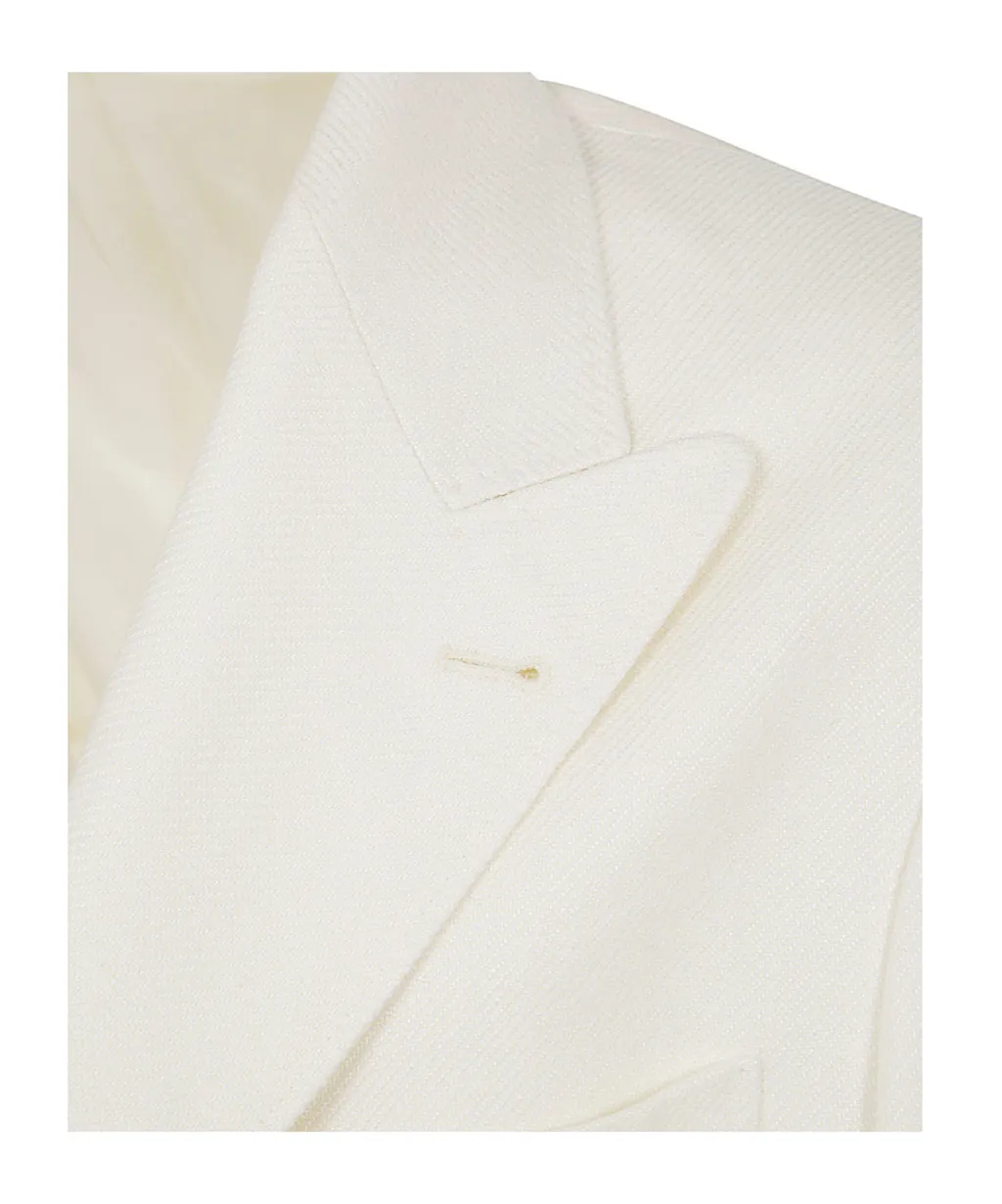 Single-Breasted Curved Hem Blazer