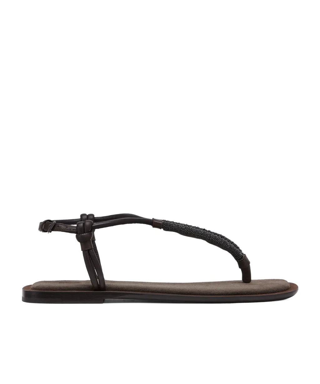 Embellished Strap Flip-Flops