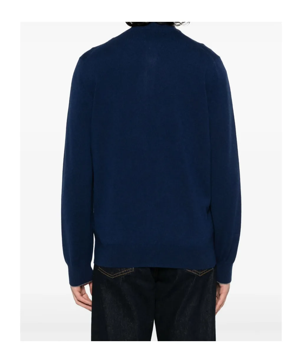Zipped Cashmere Cardigan