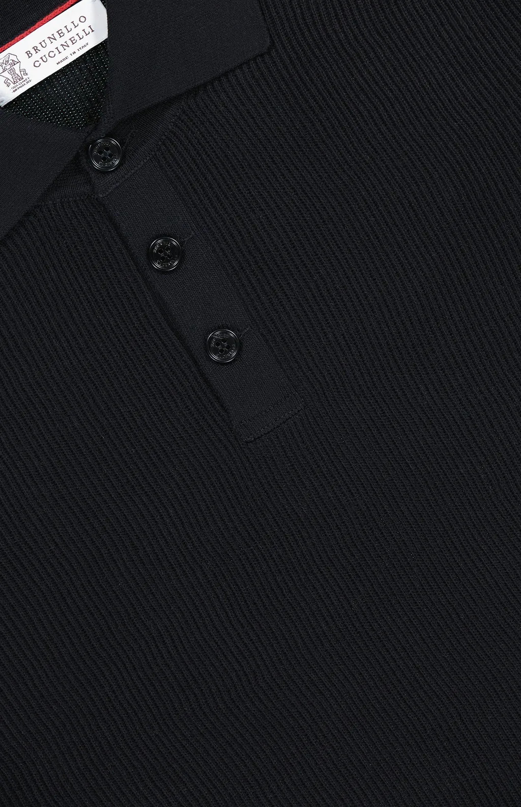 Short-Sleeved Ribbed Polo Shirt