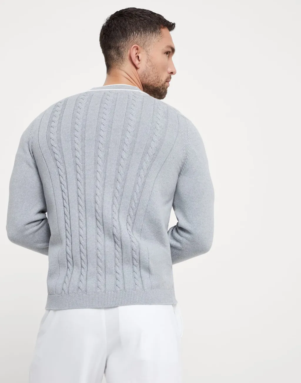 Logo Patch Knitted Cardigan