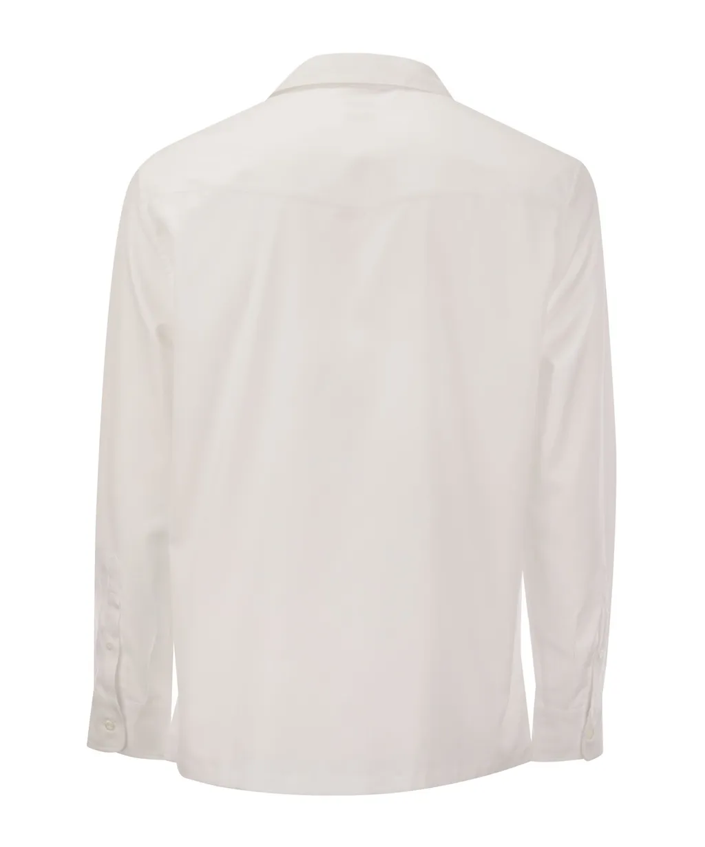 Buttoned Long-Sleeved Shirt