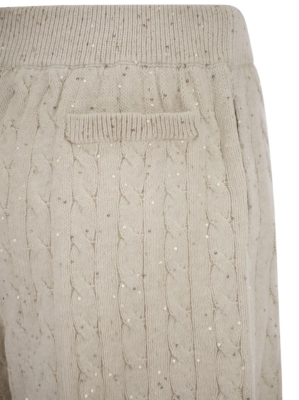 Sequin Embellished Knit Shorts