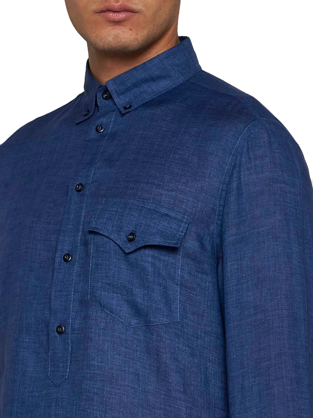 Long-Sleeved Polo Shirt