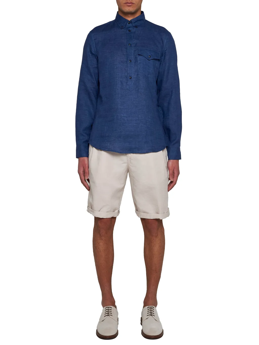 Long-Sleeved Polo Shirt