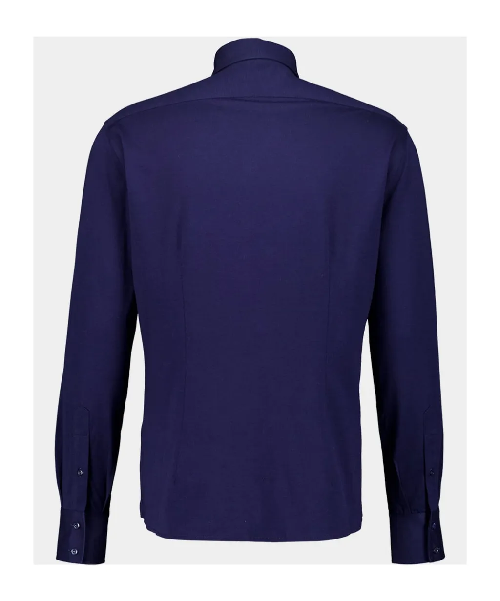 Spread-Collar Cotton Shirt