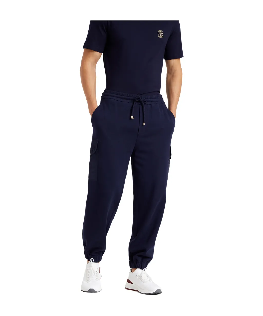 Straight-Leg Cotton-Blend Track Pants