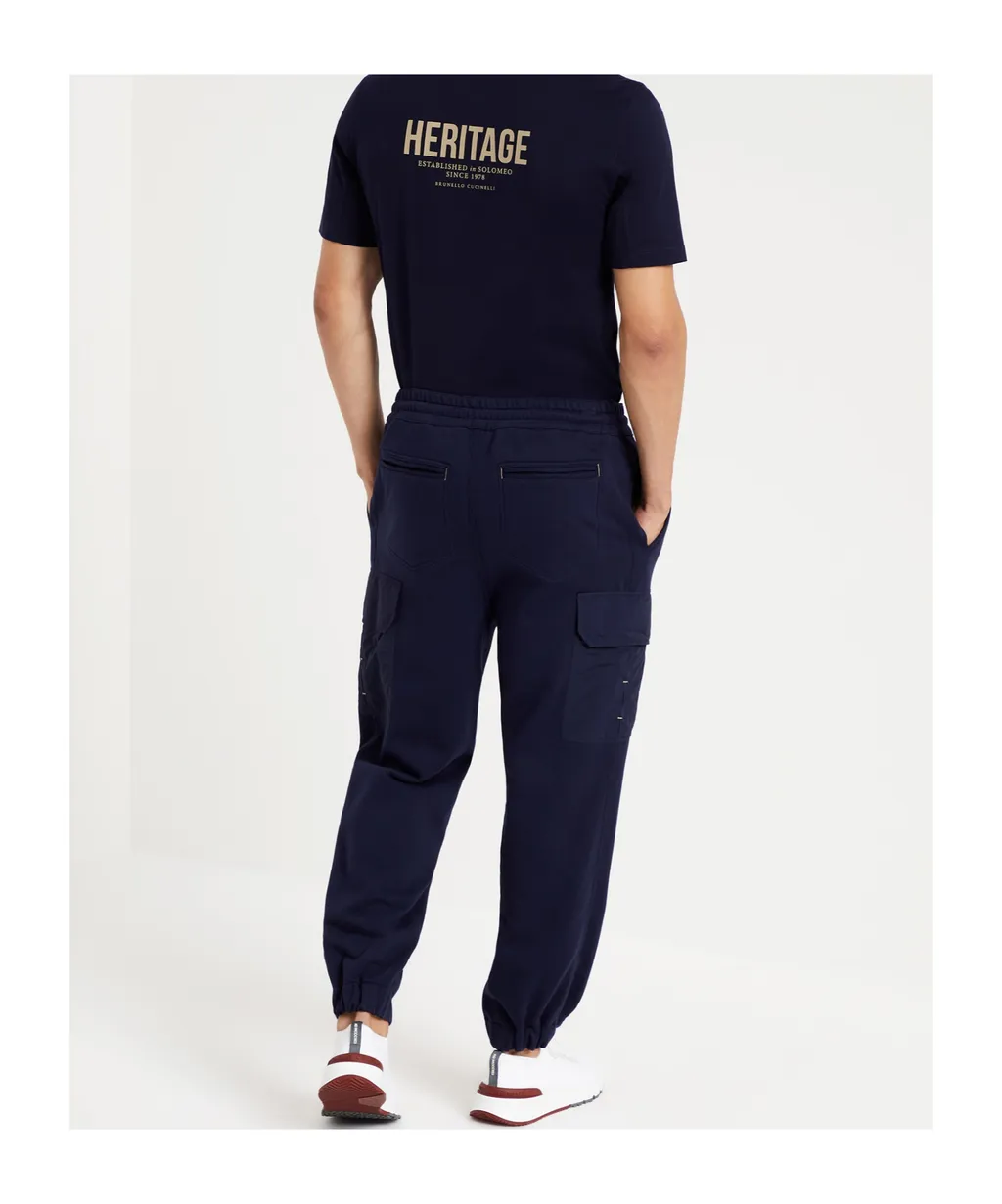 Straight-Leg Cotton-Blend Track Pants
