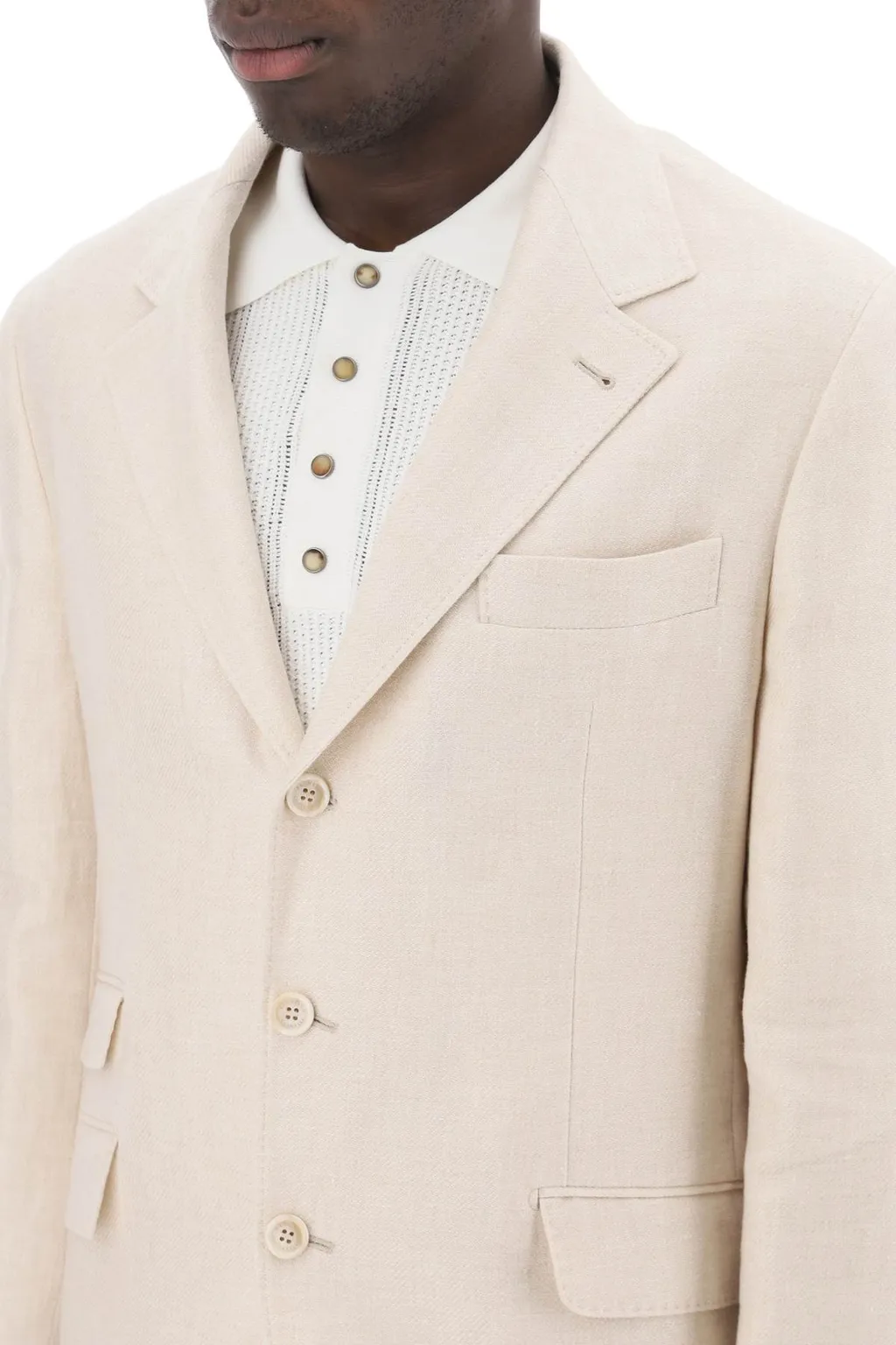 Single-Breasted Tailored Blazer