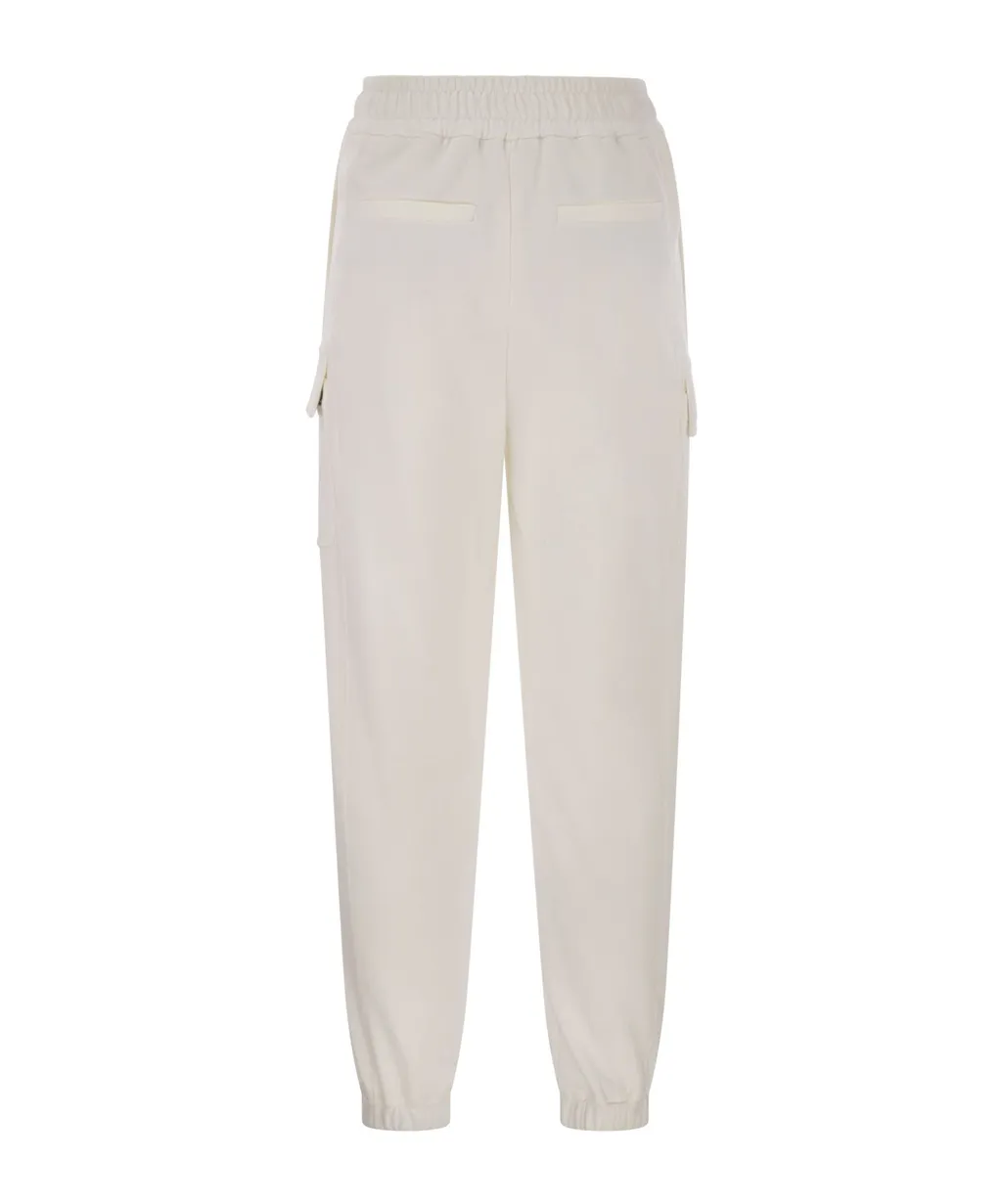 Side Stripe Drawstring Cargo Pants