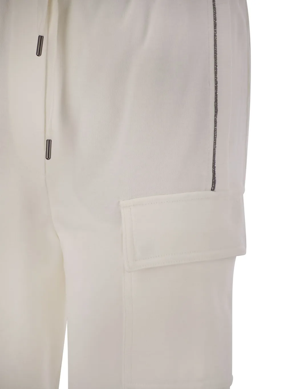 Side Stripe Drawstring Cargo Pants