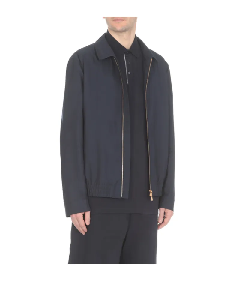 Long-Sleeved Zipped Jacket