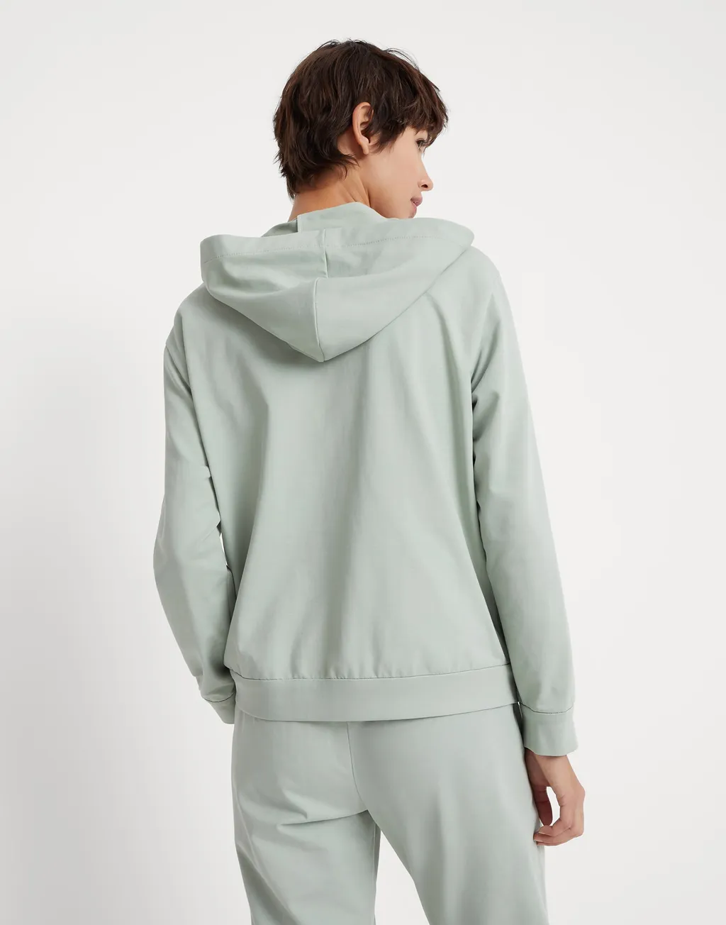 Monili Bead-Embellished Zip-Up Hoodie