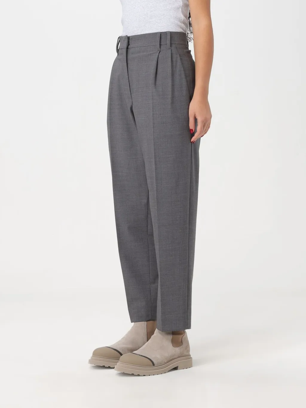 Pleated Tailored Trousers