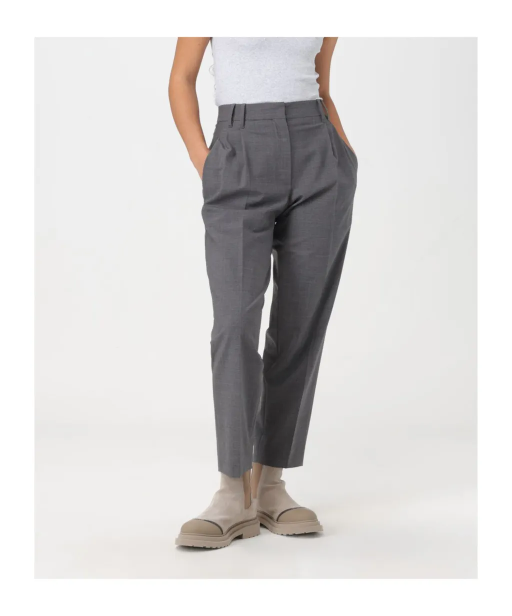 Pleated Tailored Trousers