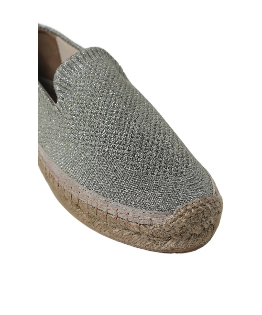 Lamé Knitted Espadrilles