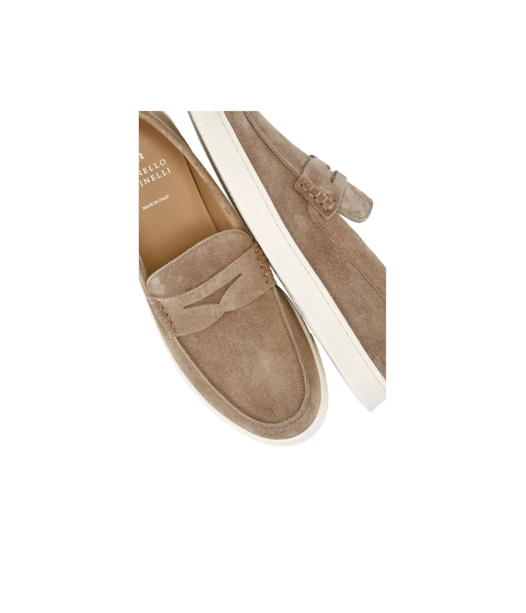 Penny-Slot Slip-On Loafers