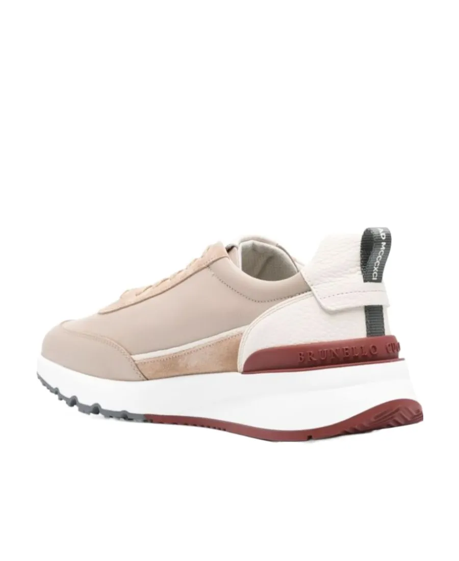 Panelled Leather Sneakers