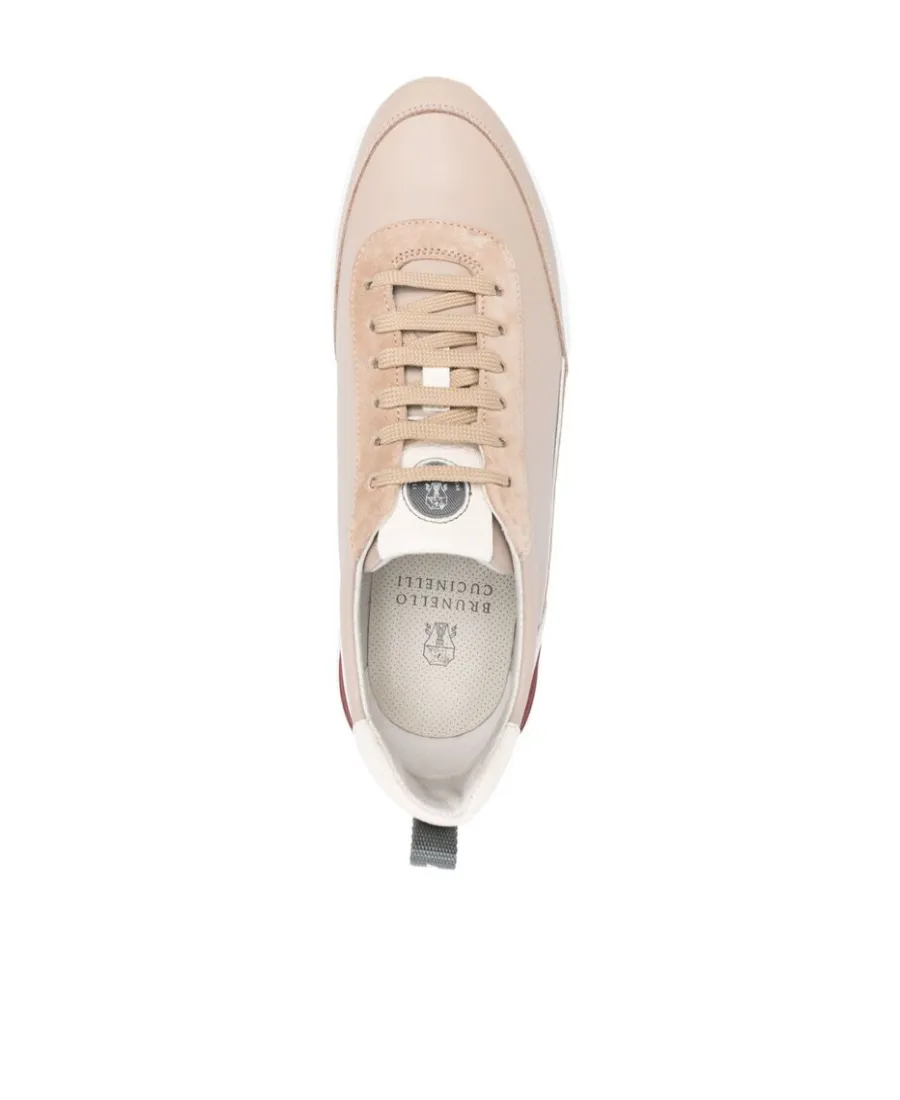 Panelled Leather Sneakers