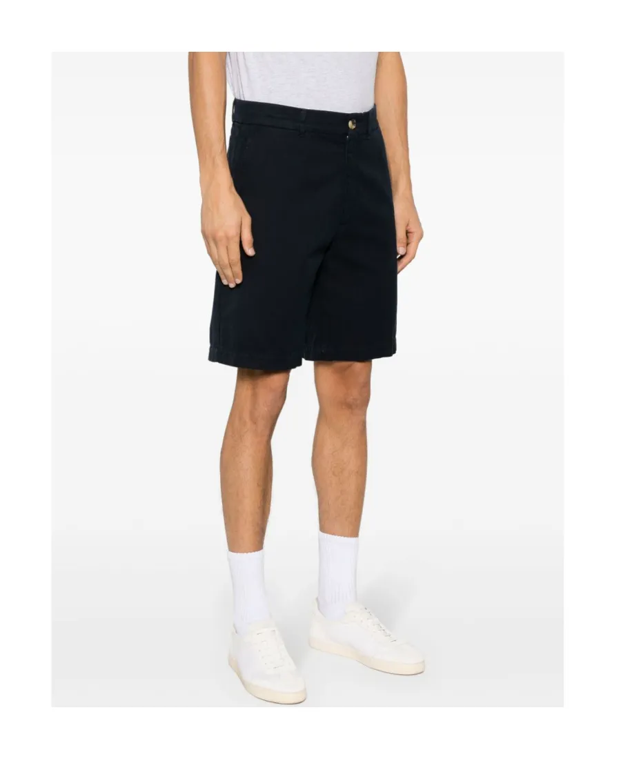 Knee-Length Wide-Leg Bermuda Shorts