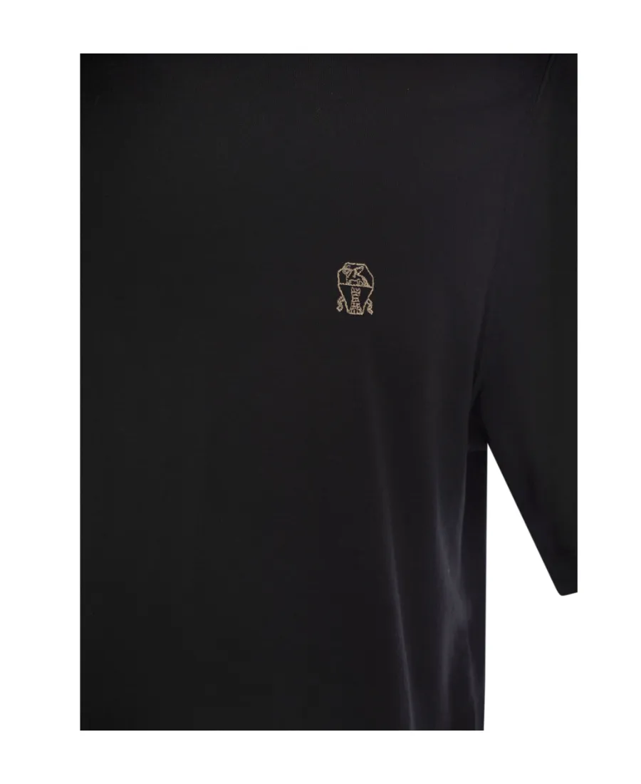 Logo Embroidered Crewneck T-Shirt