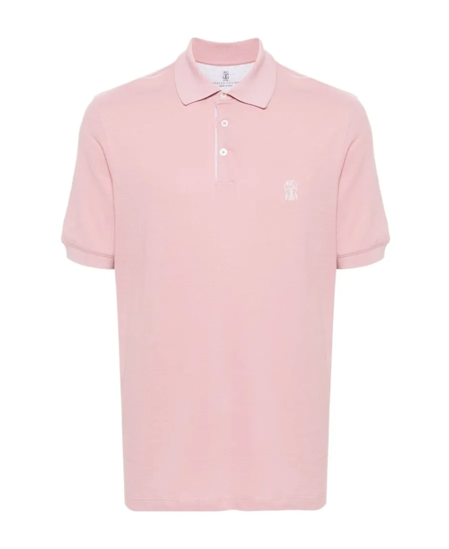 Logo Printed Short-Sleeved Polo Shirt