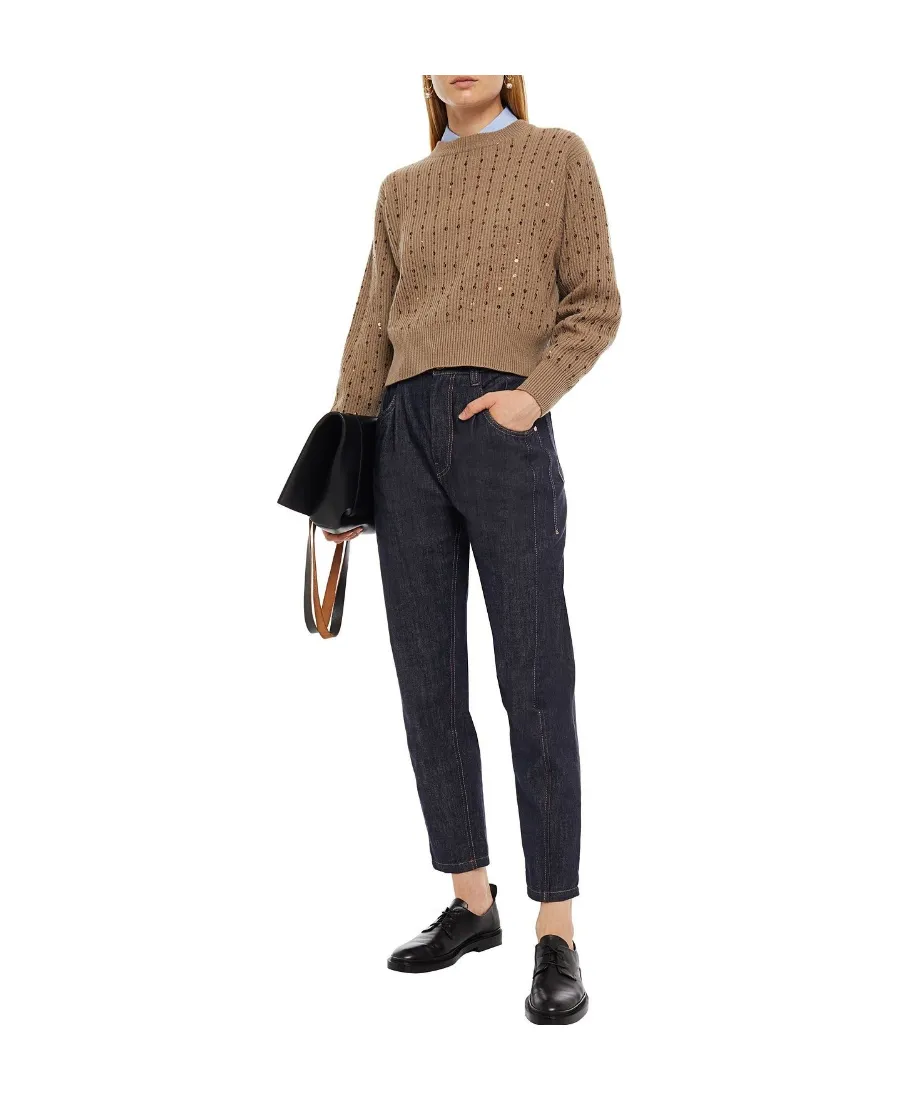 Long-Sleeved Round Neck Sweater