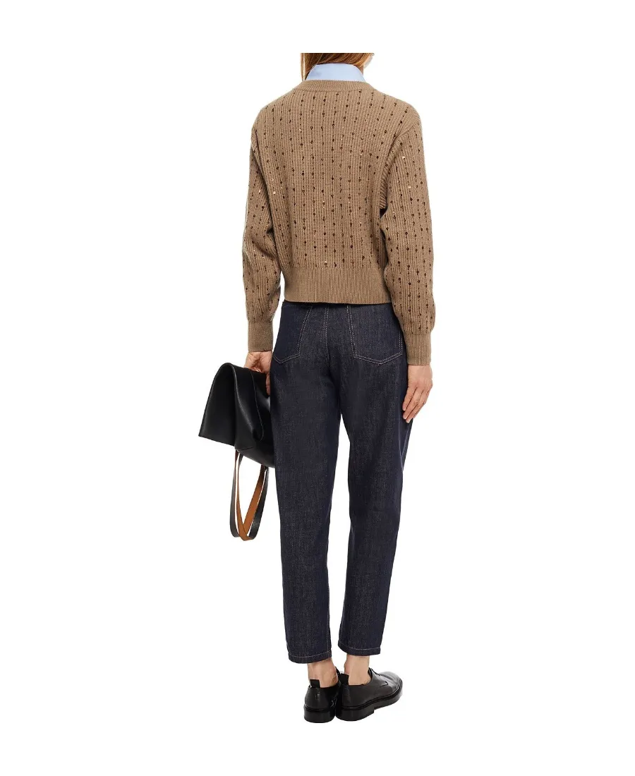 Long-Sleeved Round Neck Sweater