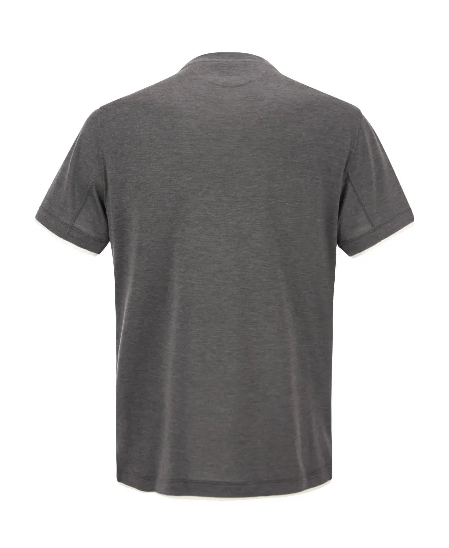Double Layer Crewneck T-Shirt