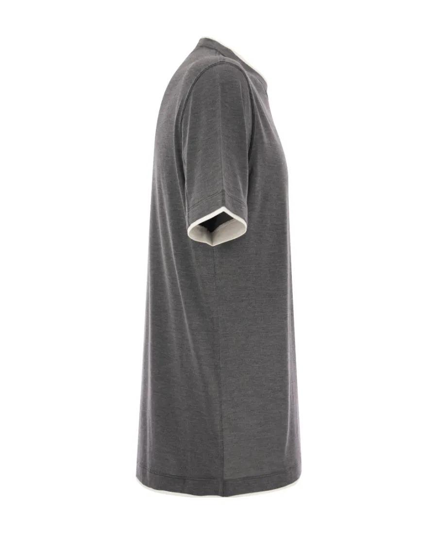Double Layer Crewneck T-Shirt
