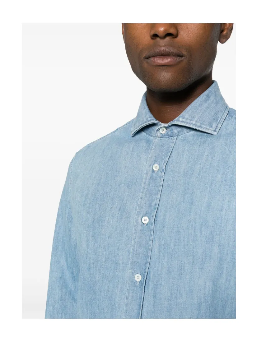 Long Sleeved Denim Shirt