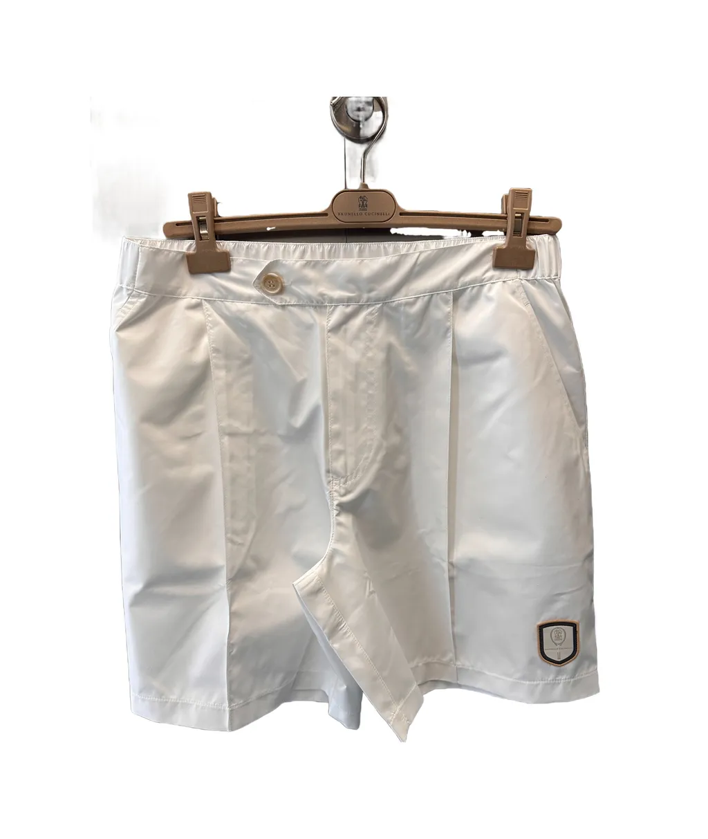 Logo-Appliqué Knee-Length Tailored Shorts