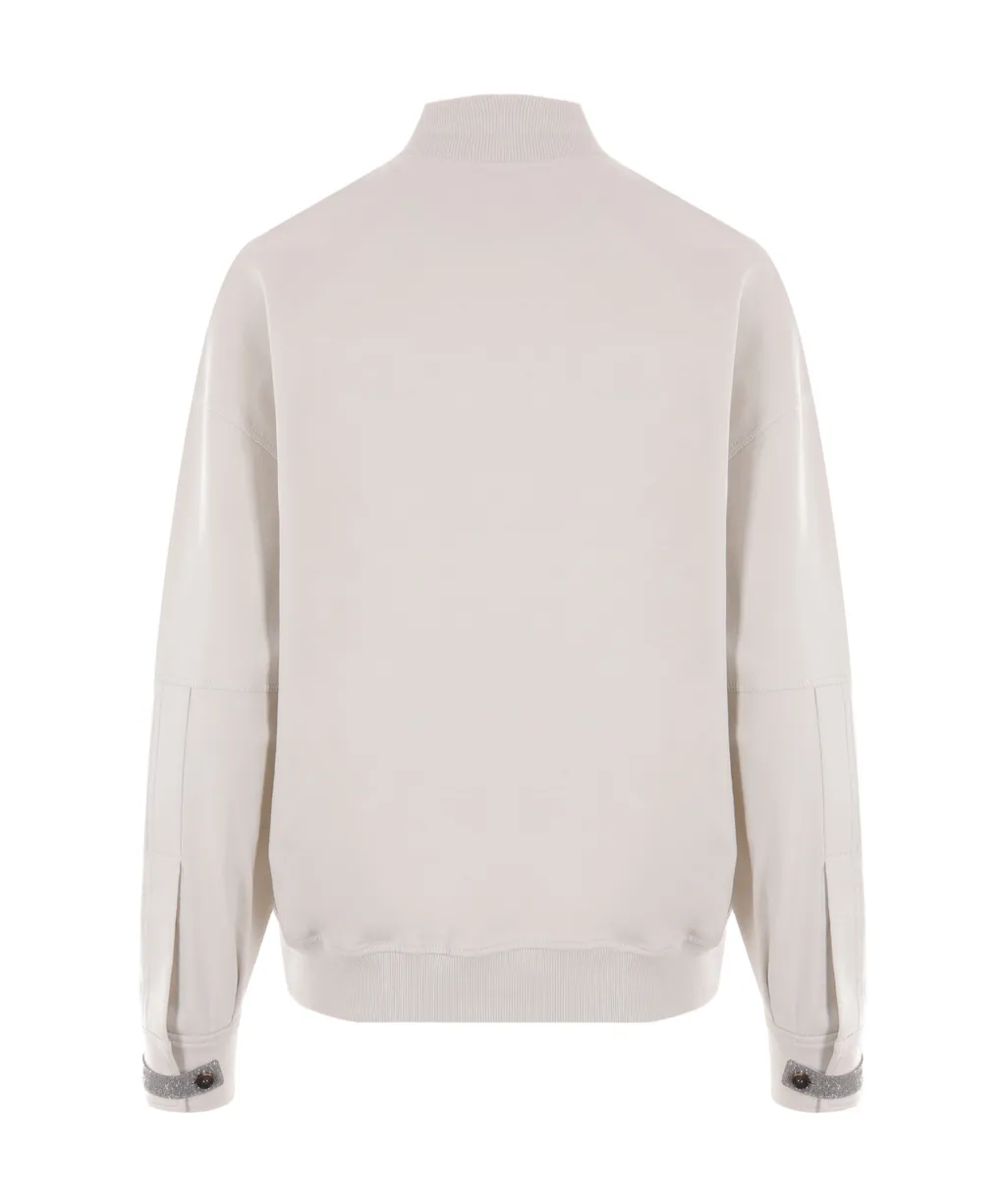 Long Sleeved Zip-Up Sweatshirt