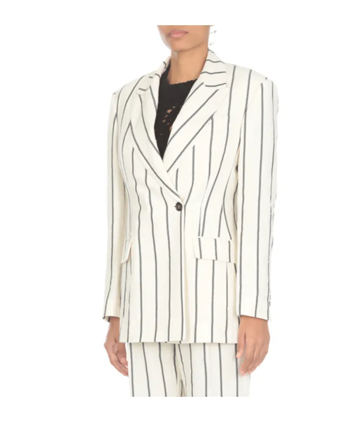Striped Tailored Blazer