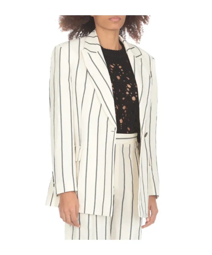 Striped Tailored Blazer