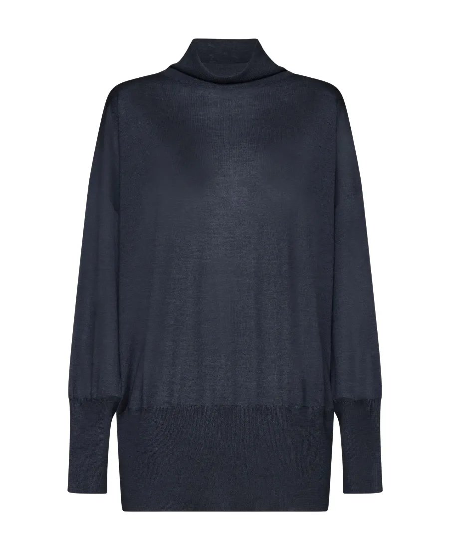 Roll-Neck Knitted Jumper