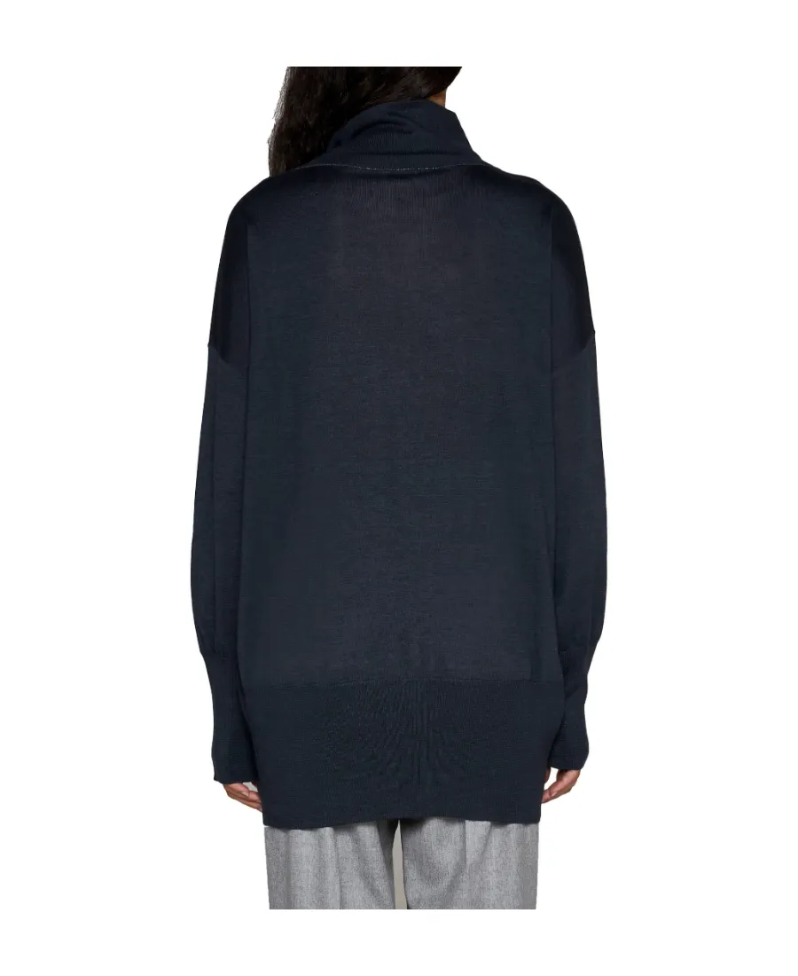 Roll-Neck Knitted Jumper