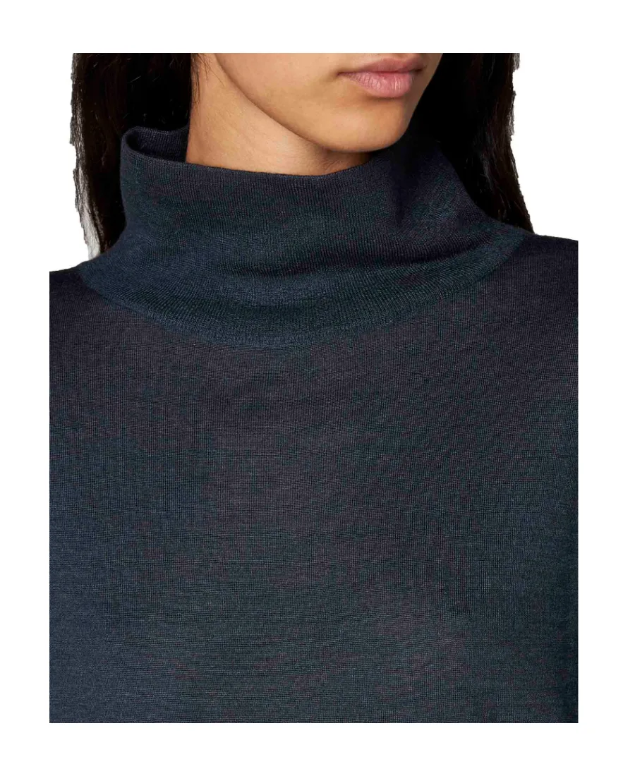 Roll-Neck Knitted Jumper